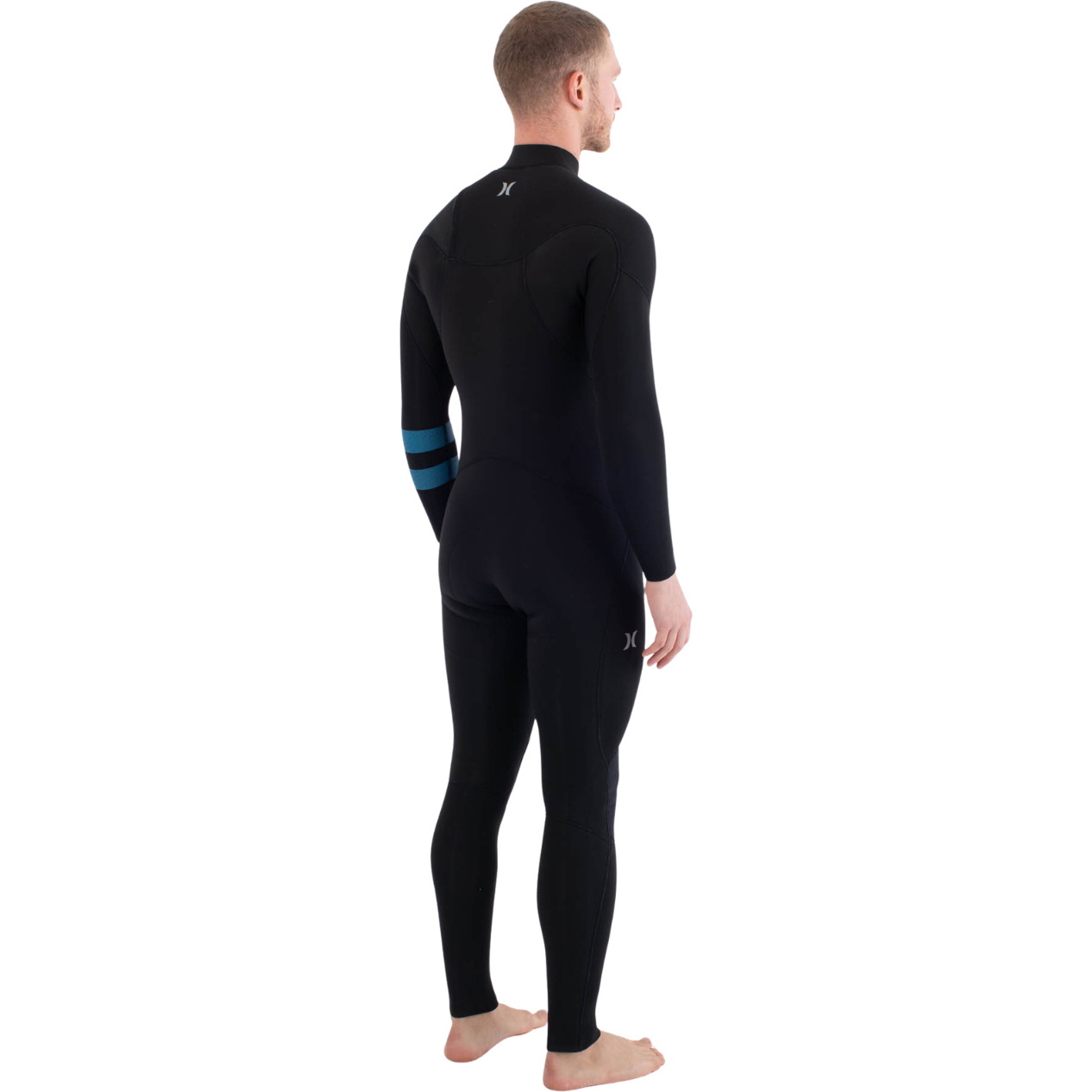 2026 Hurley Herre Plus 4/3mm V&aring;ddragt MFS0012403 - Black / Skyblue